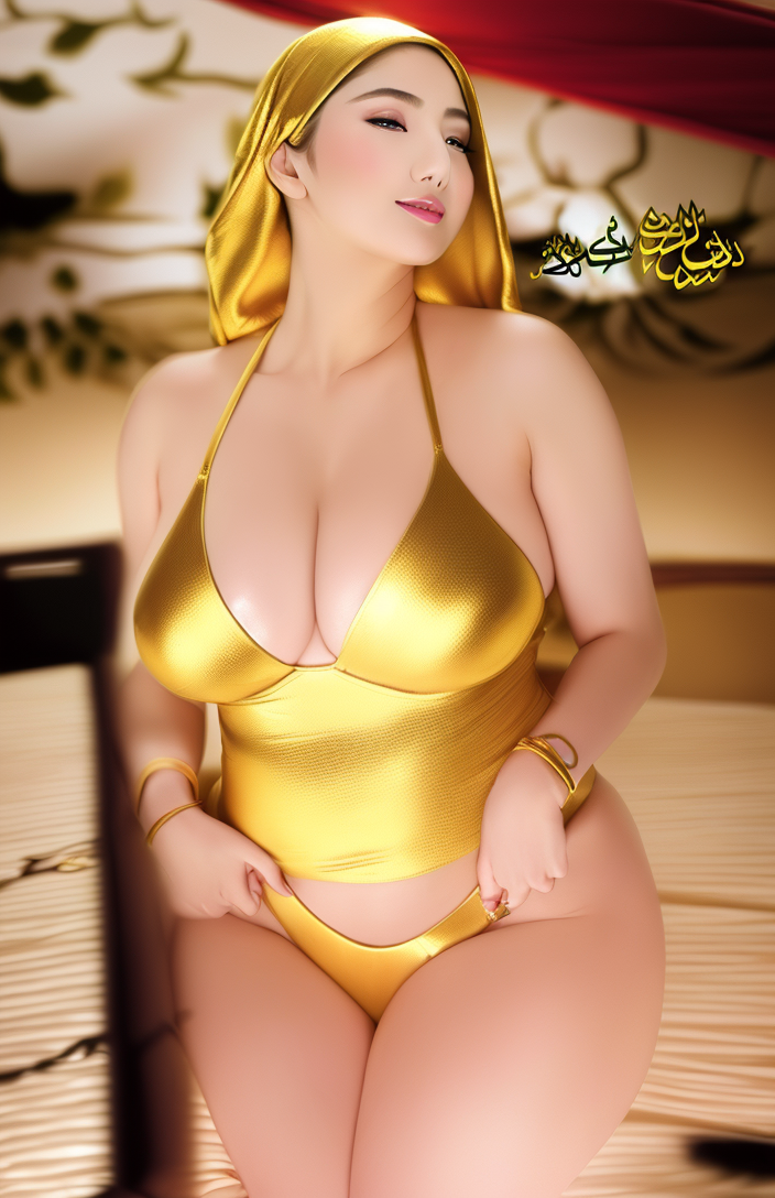 09794-256123456-muslim-woman_1.6Golden_1.4-golden-muslim-robe1.8muslim-women-Squatting-in-bedroom1.5High-heels_0.8__Slim-and-t-84aa06e9f4879e9958ddafdcb4ac020b