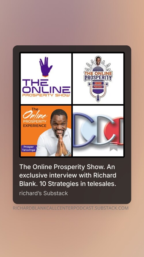 The online prosperity show guest Richard Blank Costa Ricas Call Center. (28)