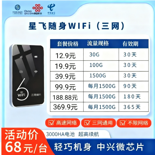星飞随身WiFi（三网）
