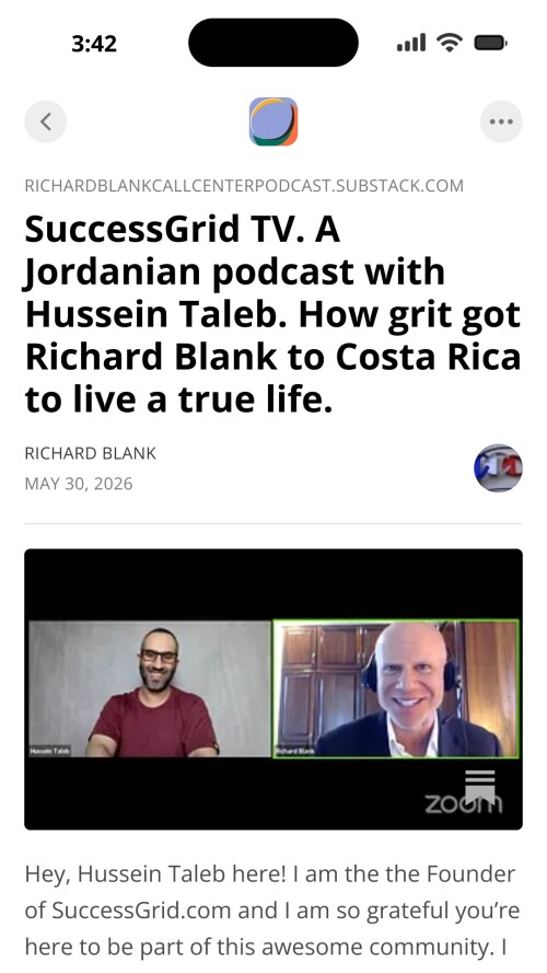 The Successful Grid podcast guest Richard Blank Costa Rica's Call Center. (5)