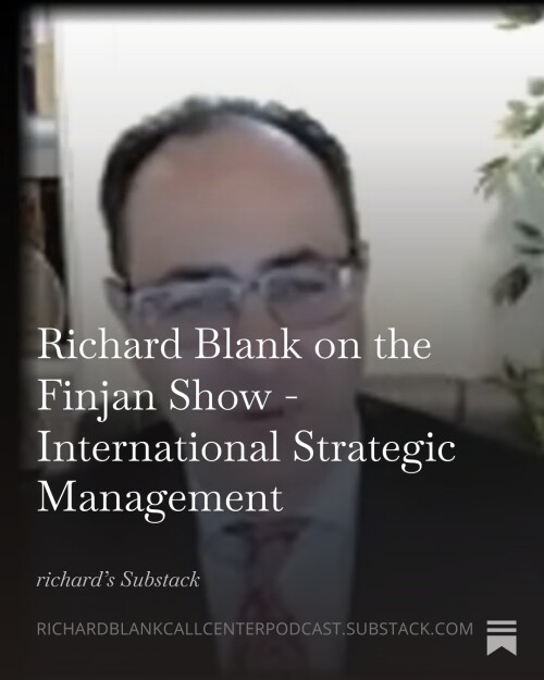 The Finjan Show hosted by Faris Alami guest Richard Blank Costa Ricas Call center.expert. B2B