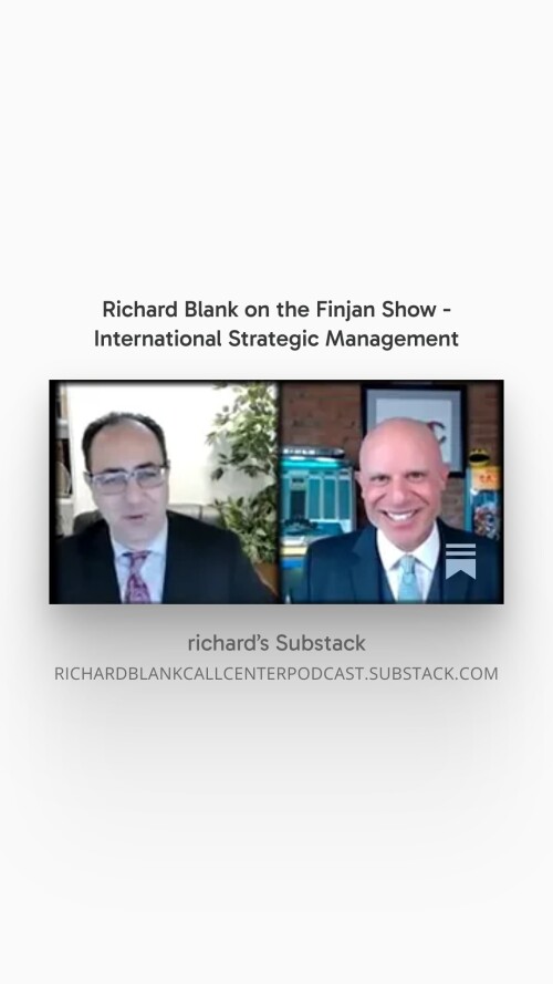 The Finjan Show hosted by Faris Alami guest Richard Blank Costa Ricas Call center.expert. BPO