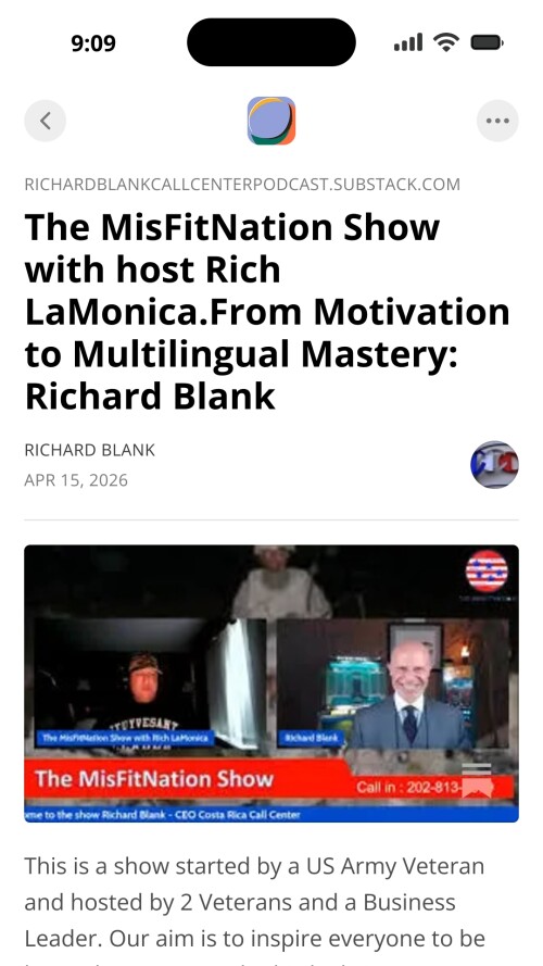 The Misfit Nation show guest expert Richard Blank Costa Ricas Call Center. (6)