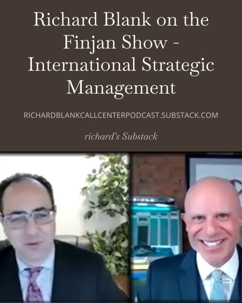 The Finjan Show hosted by Faris Alami guest Richard Blank Costa Ricas Call center.expert. B2C