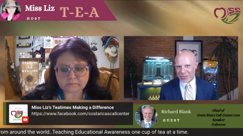 Teatime with Miss Liz podcast guest Richard Blank Costa Rica's Call Center. (16)