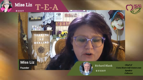 Teatime with Miss Liz podcast guest Richard Blank Costa Rica's Call Center. (15)