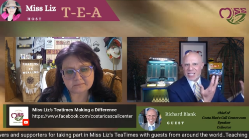 Teatime with Miss Liz podcast guest Richard Blank Costa Rica's Call Center. (13)