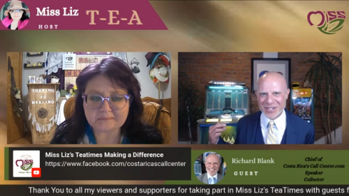 Teatime with Miss Liz podcast guest Richard Blank Costa Rica's Call Center. (10)