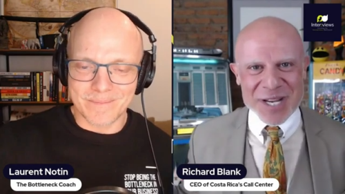 Cracking The Entrepreneur Bottleneck podcas guest CEO Richard Blank Costa Ricas Call Center.