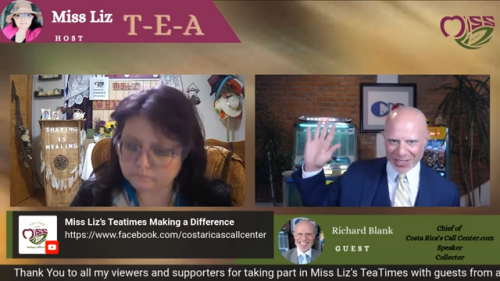 Teatime with Miss Liz podcast guest Richard Blank Costa Rica's Call Center. (7)