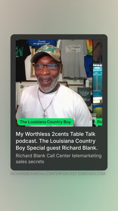 My Worthless 2cents Table Podcast guest Richard Blank Costa Ricas Call Center. (5)