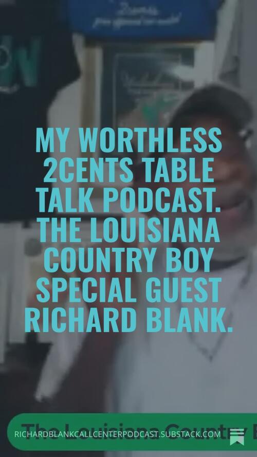 My Worthless 2cents Table Podcast guest Richard Blank Costa Ricas Call Center.