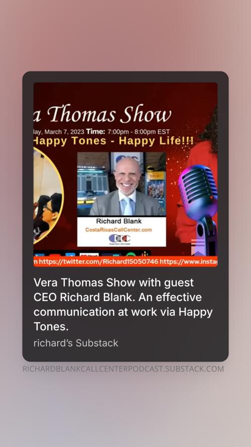 Vera Thomas Show guest Richard Blank Costa Ricas Call Center (3)