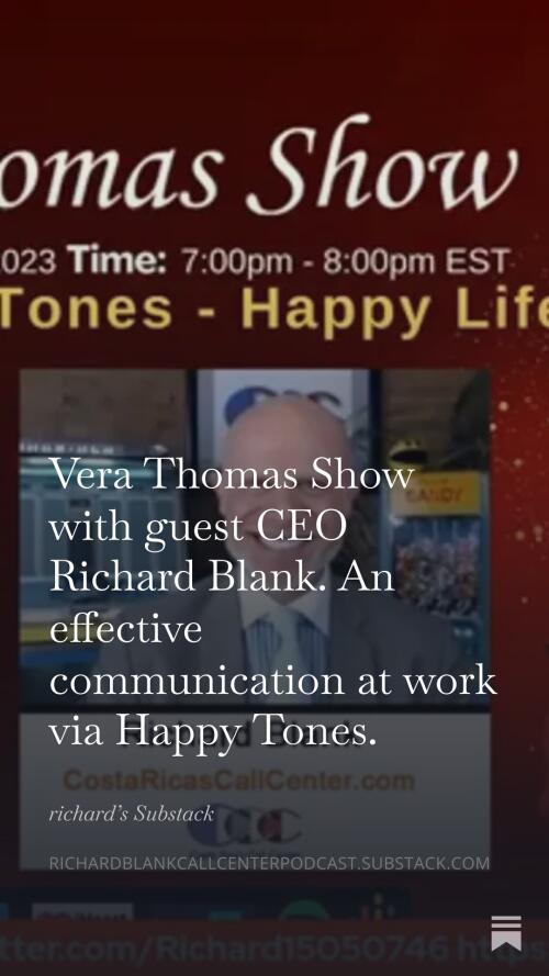 Vera Thomas Show guest Richard Blank Costa Ricas Call Center (11)
