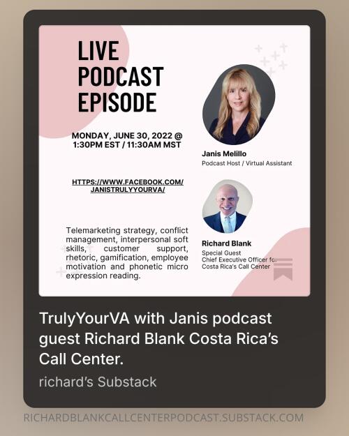 TYVA PODCAST GUEST Richard Blank COSTA RICA'S CALL CENTER. (9)