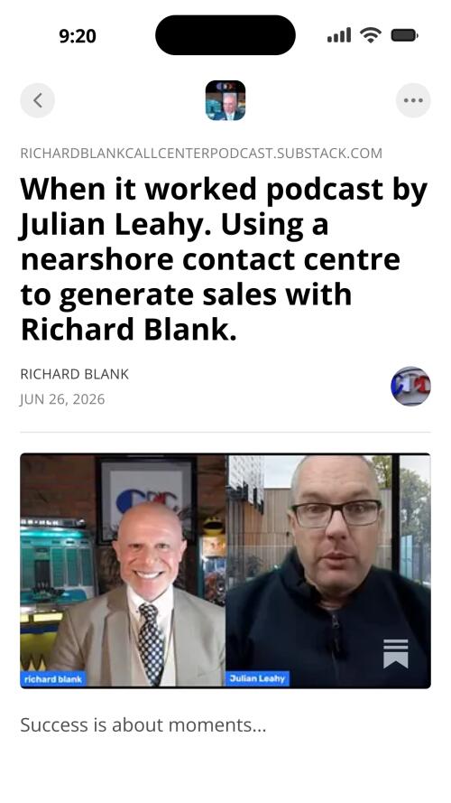 When it worked podcast nearshore guest Richard Blank Costa Ricas Call Center. (6)