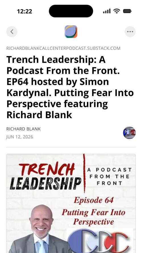 Trench Leadership Podcast guest Richard Blank Costa Ricas Call Center. (5)