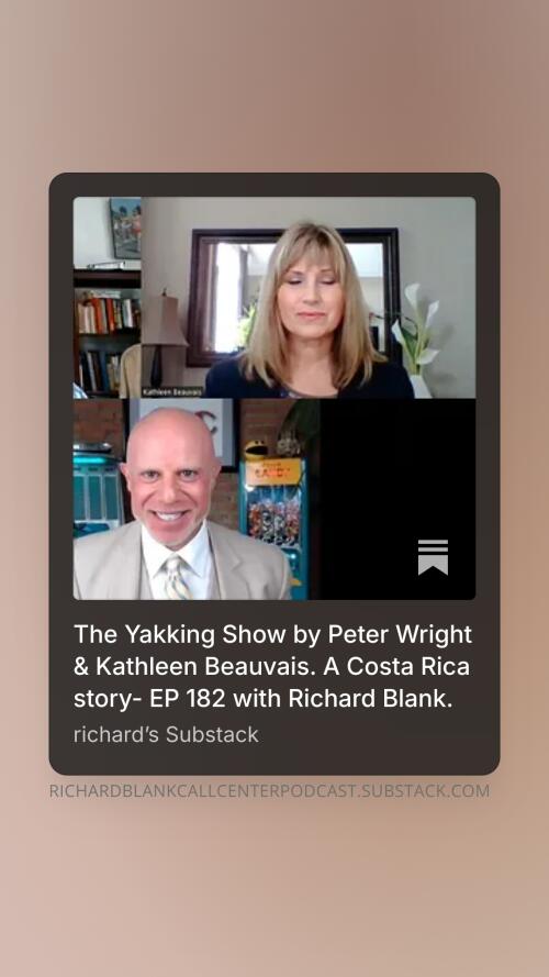 Yakking Show Podcast guest Richard Blank Costa Ricas Call Center. (3)