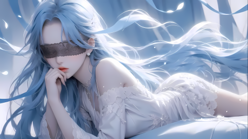 【哲风壁纸】AI 眼罩 美女