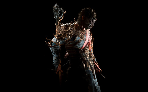 《黑神话悟空》简约黑色背景 4K高清壁纸