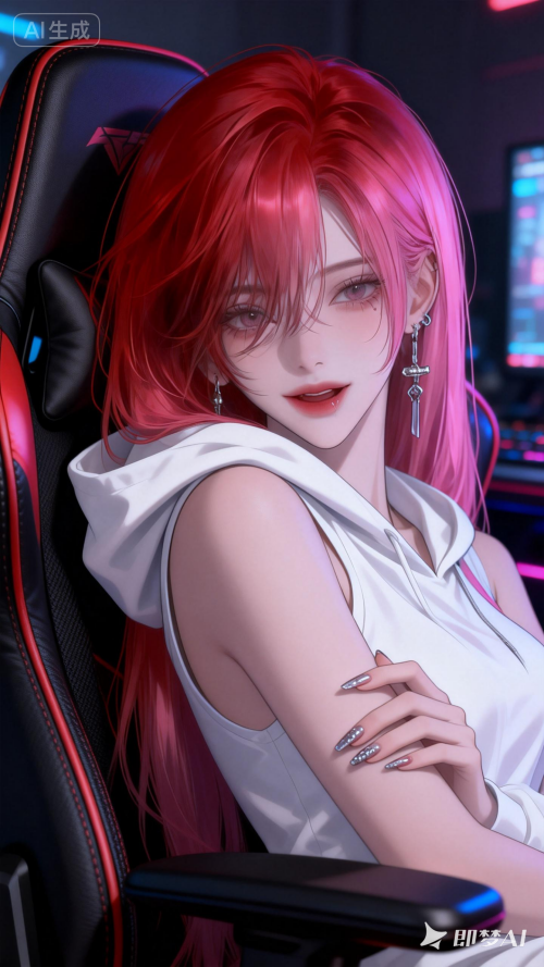 jimeng 2025 12 12 1552 一位精致的女孩，她有着流利的线条和浓密的发丝，每一根头发都清晰可见且富有质感。展...