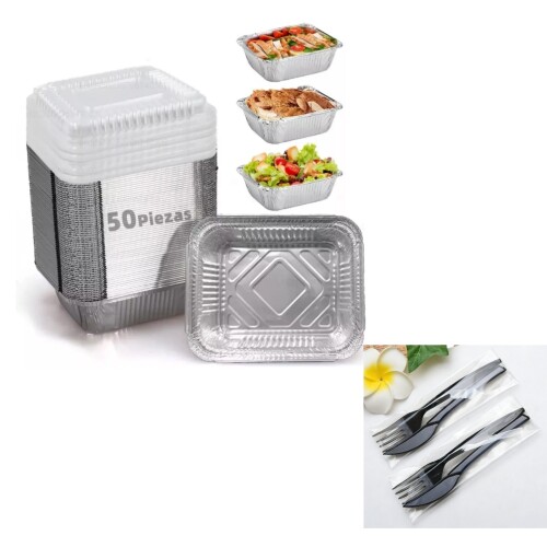 一次性锡纸盒+刀叉