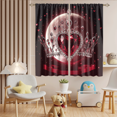 Abstract Valentines Day Love Print Rustic Glitter Diamond Design Moon Crown Theme CGCL 6