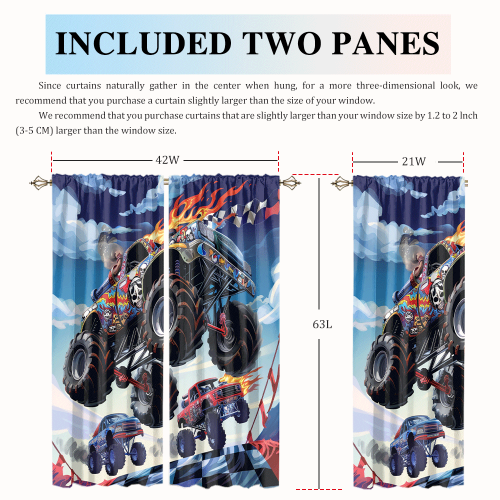 Cool Cartoon Monster Truck Modern Racing Black White Plaid Anime Monster Trucks CGCL 2 3