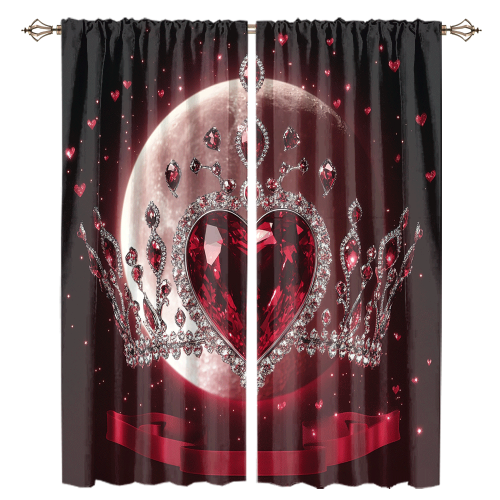 Abstract Valentines Day Love Print Rustic Glitter Diamond Design Moon Crown Theme CGCL 1 4