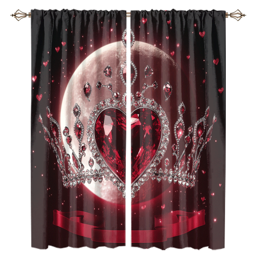 Abstract Valentines Day Love Print Rustic Glitter Diamond Design Moon Crown Theme CGCL 1 6