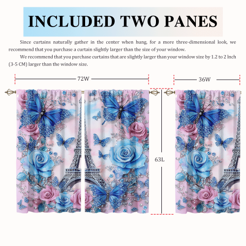 Modern Eiffel Tower Butterfly Rustic Spring Romantic Paris Rose Print Florals CGCL 2 7