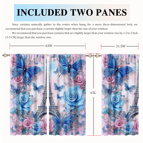 Modern Eiffel Tower Butterfly Rustic Spring Romantic Paris Rose Print Florals CGCL 2 5