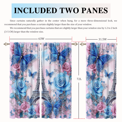 Modern Eiffel Tower Butterfly Rustic Spring Romantic Paris Rose Print Florals CGCL 2 6