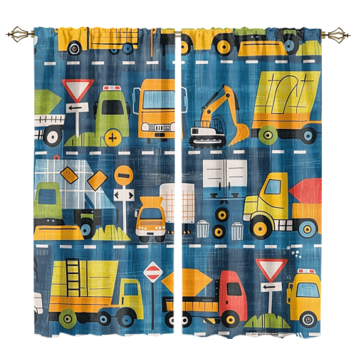 Watercolor Cartoon City Truck Abstract Colorful Construction Machinery Bulldozer Excavator CGCL 1 1