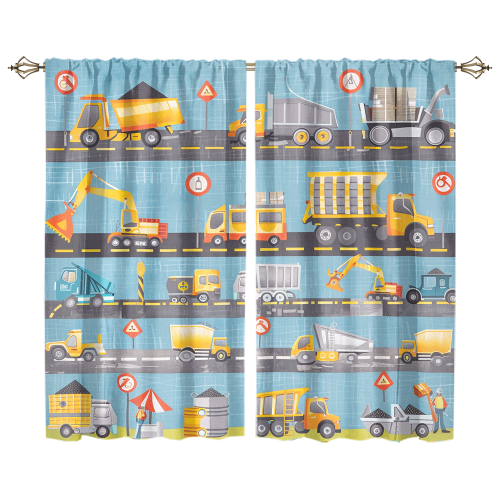 Watercolor Cartoon City Excavator Rustic Construction Engineering Machinery Bulldozer Trucks CGCL 1 