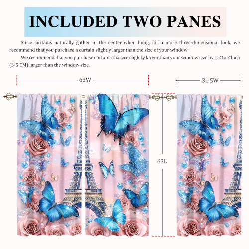Modern Eiffel Tower Florals Watercolor Romantic Paris Spring Rose Print Butterfly CGCL 2 5