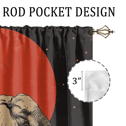 Modern Japanese Style Elephant Abstract Wildlife Elephant Japan Great Wave Red Sun CGCL 3