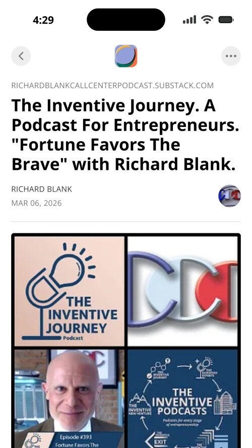 The Inventive Journey podcast B2B guest CEO Richard Blank Costa Ricas Call Center entrepreneur