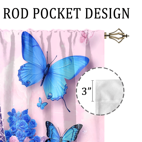 Watercolor Eiffel Tower Florals Abstract Romantic Paris Spring Rose Print Butterfly CGCL 3