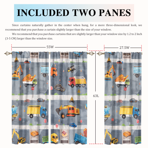 Rustic Cartoon City Truck Modern Colorful Construction Machinery Bulldozer Excavator CGCL 2 4