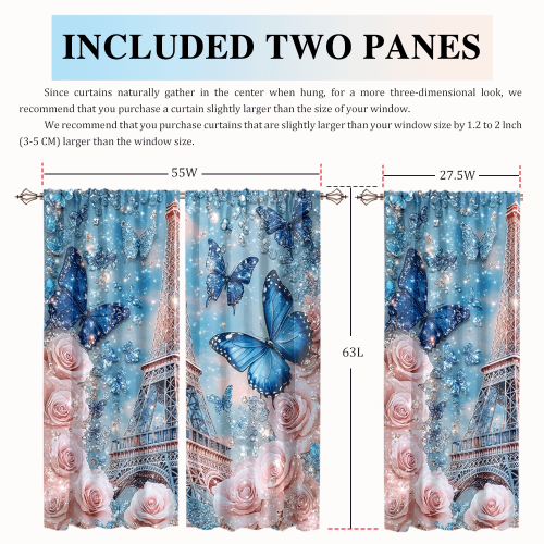 Rustic Eiffel Tower Florals Modern Romantic Paris Spring Rose Print Butterfly CGCL 2 4