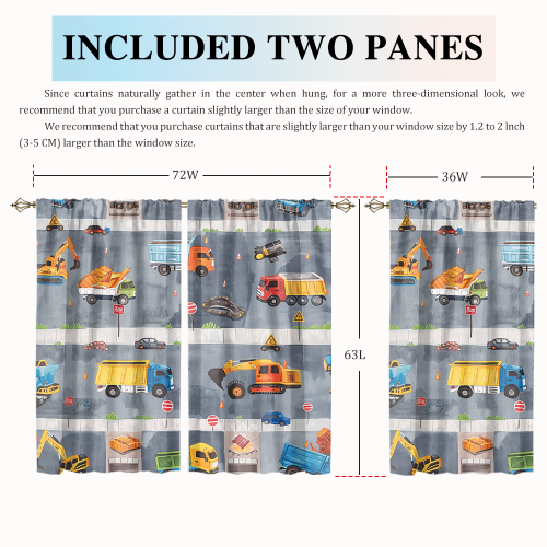 Rustic Cartoon City Truck Modern Colorful Construction Machinery Bulldozer Excavator CGCL 2 7