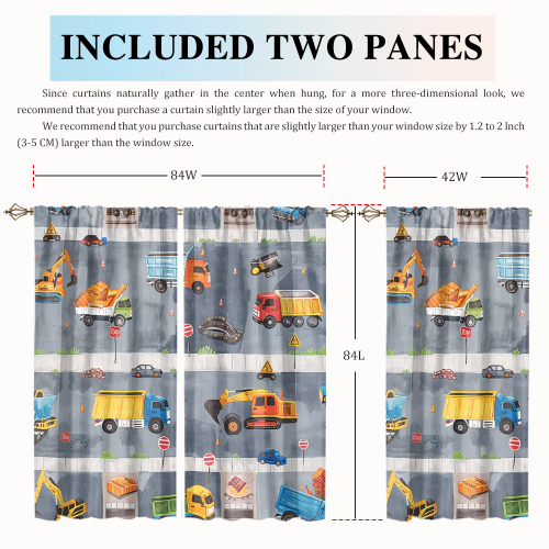 Rustic Cartoon City Truck Modern Colorful Construction Machinery Bulldozer Excavator CGCL 2 8