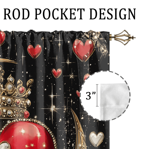 Rustic Valentine Day Heart Print Watercolor Glitter Diamond Design Moon Crown Theme CGCL 3