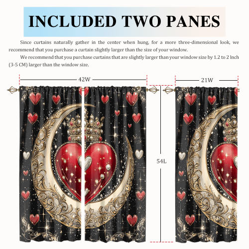 Rustic Valentine Day Heart Print Watercolor Glitter Diamond Design Moon Crown Theme CGCL 2 2