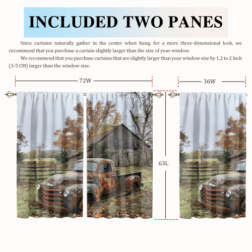 Vintage Farm Antique Truck Abstract Fall Farm Wood Board Cabin Truck CGCL 2 7