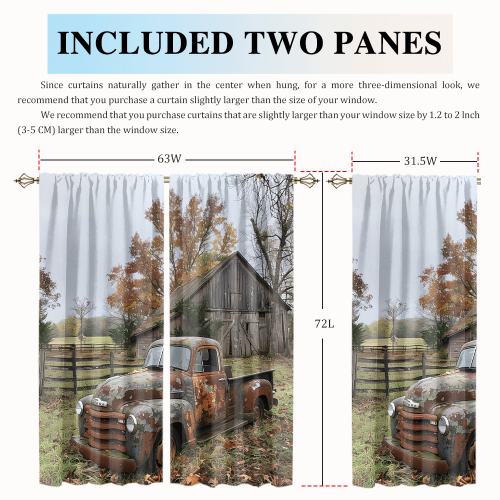 Vintage Farm Antique Truck Abstract Fall Farm Wood Board Cabin Truck CGCL 2 6