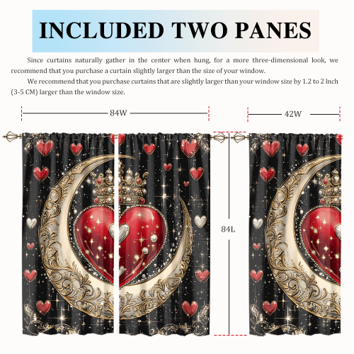 Rustic Valentine Day Heart Print Watercolor Glitter Diamond Design Moon Crown Theme CGCL 2 8