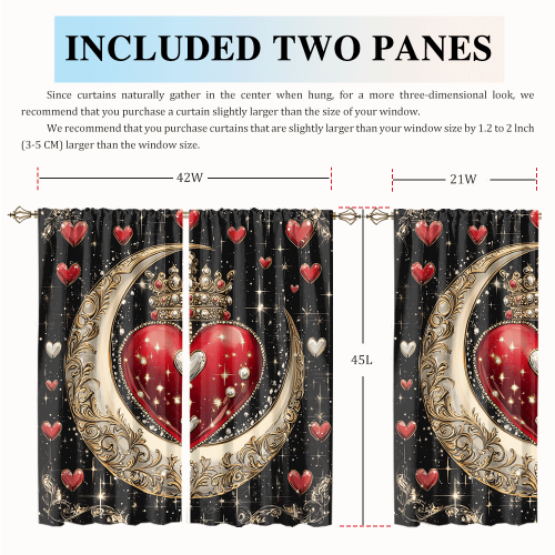 Rustic Valentine Day Heart Print Watercolor Glitter Diamond Design Moon Crown Theme CGCL 2 1