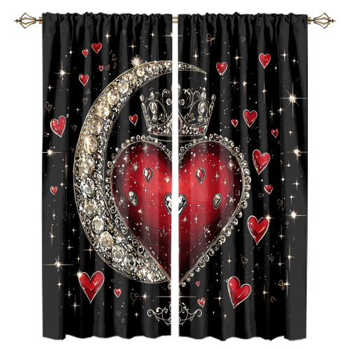 Watercolor Valentine Day Crown Theme Abstract Glitter Heart Prints Moon Diamond Designs CGCL 1 6